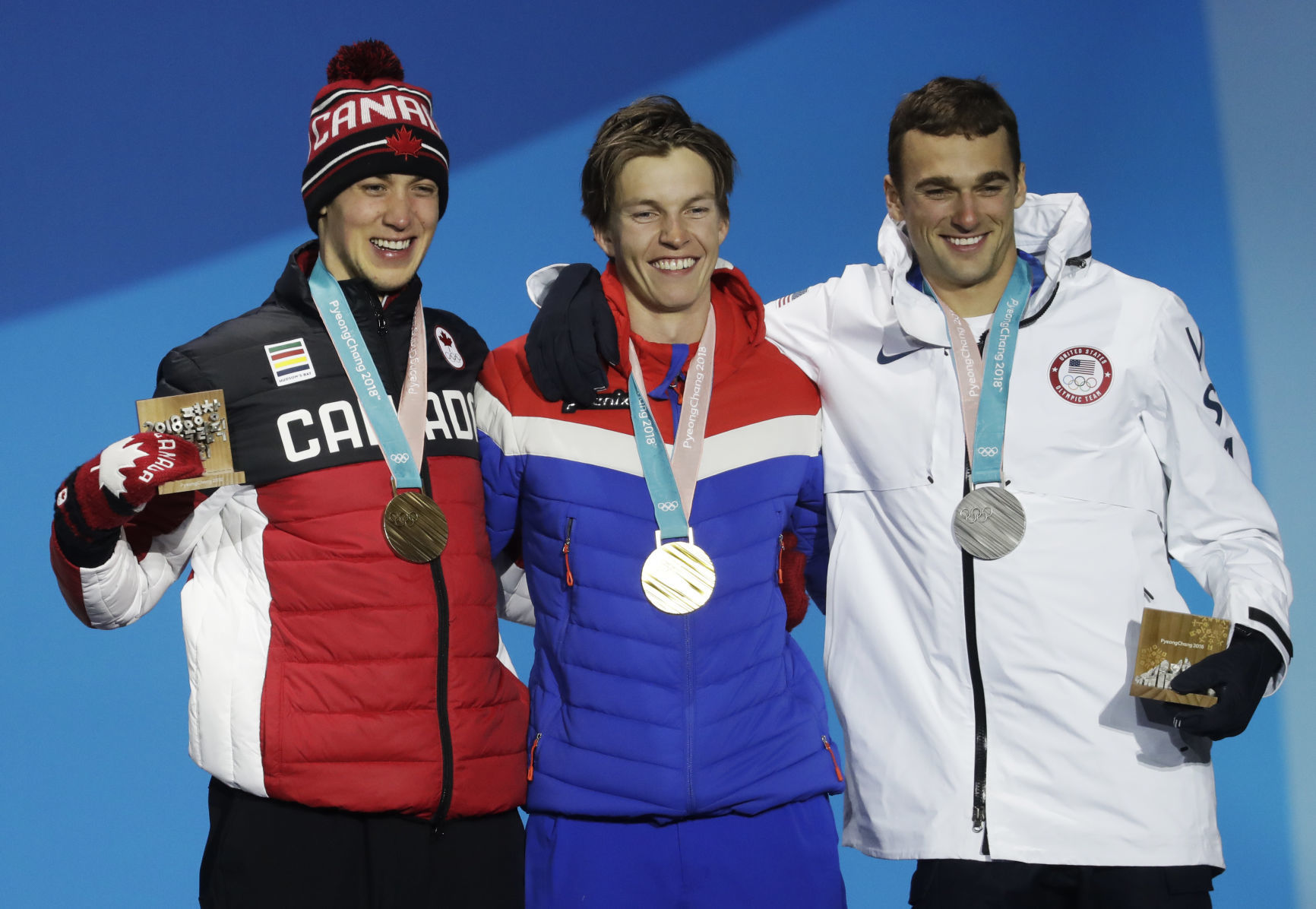 Pyeongchang Olympics Medals Ceremony Freestyle Skiing Men